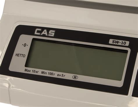 Весы CAS SW-10 1A0SW4103GCI0501 - выгодная цена, отзывы, характеристики ...