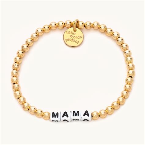 Mama Gold Plated In 2022 Beaded Bracelets Gold Bead Bracelets