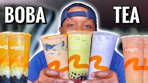 Trying Popular Bubble Tea Flavours Boba Milk Tea Taste Test Youtube