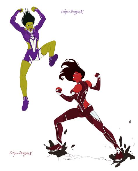 She-Hulk VS Red She-Hulk by EclipseDesignsX on DeviantArt