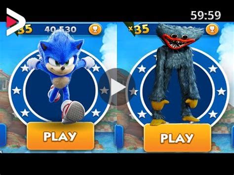 Sonic Dash Vs Huggy Wuggy Run Movie Sonic Vs All Bosses Zazz Eggman