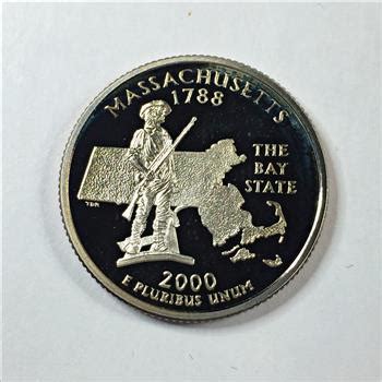 2000 S PROOF Massachusetts Washington Statehood Commemorative Quarter