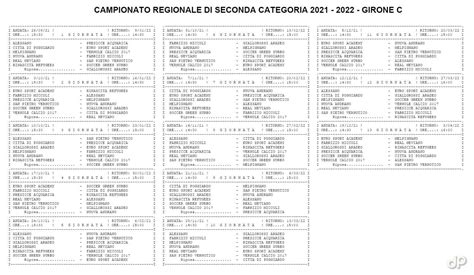 Seconda Categoria Pugliese I Calendari Della Stagione 2021 22