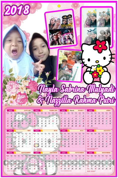 33 Desain Kalender Foto Sendiri Background