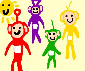 slender teletubbies - Drawception