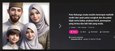 Cara Edit Foto Keluarga Dengan Bing Image Ai Seperti Di Studio Photo