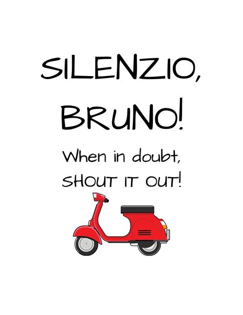 Silenzio Bruno Pixars Luca Print Etsy