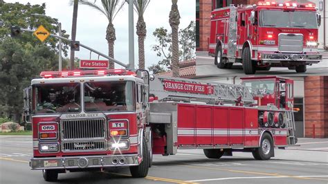 Orange City Fire Dept Engine And Truck 1 Youtube