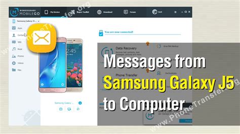 How To Backup Messages From Samsung Galaxy J To Computer Youtube