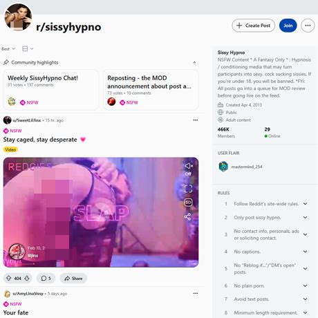 Reddit Sissy Hypno 50 Hypno Porn Sites Like R Sissyhypno