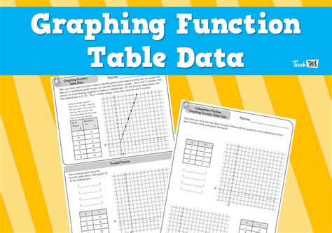 Graphing Function Table Data :: Teacher Resources and Classroom Games ...