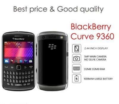 New Blackberry Curve Black Unlocked Touch Screen Qwerty Keyboard