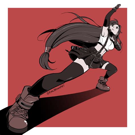 Tifa Lockhart By Kyalbrownart On Newgrounds