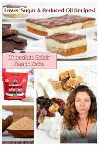 Chocolate Eclair Snack Cake Sugar Free Reduced Oil Gretchen S Vegan