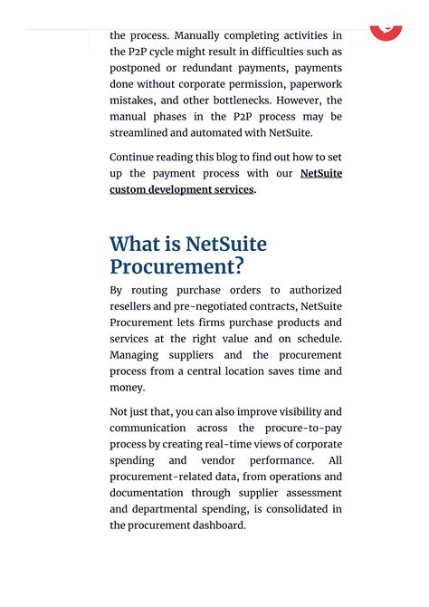 Netsuite Procure To Pay Process Pdf