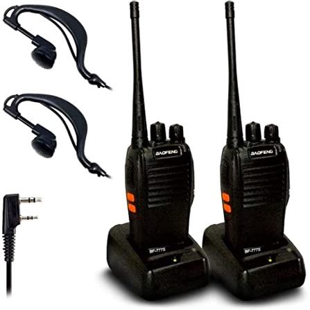 kit 2 rádios comunicador baofeng longo alcance 16 Canais BF 777S