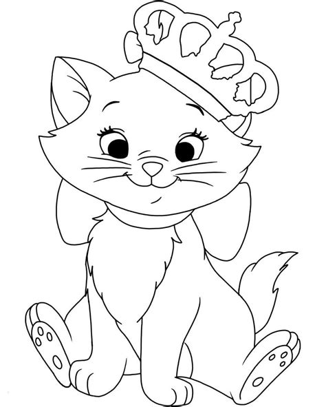 Marie from The Aristocats Coloring Page - Free Printable Coloring Pages for Kids