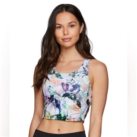 Rbx Tops Rbx Active Women Soft Floral Shelf Bra Tank Top X220 Poshmark