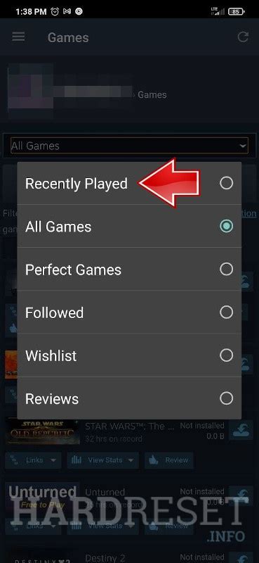 How To View Recently Played On Steam