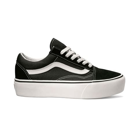 Compra Tenis Clásicos De Plataforma Negros Old Skool Mujer En Vans