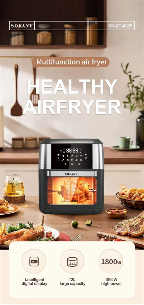 Sokany Product Smart Digital Air Fryers W L Sk Big Air Frier