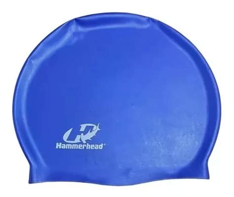 Touca De Natação Silicone Lisa Grande Xl Hammerhead Cor Azul royal