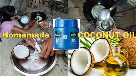 Homemade Coconut Oil 🥥 How To Make Pure Coconut Oil At Home Youtube