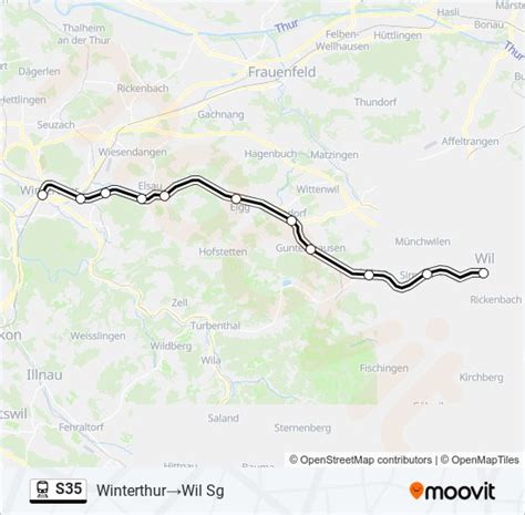 S35 Route Schedules Stops Maps WinterthurWil Sg Updated