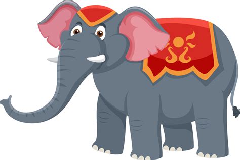 Circus Elephant Cartoon Character 4381683 Vector Art At Vecteezy