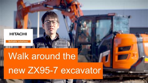 Walk Around The Hitachi Construction Machinery Zx Excavator Youtube