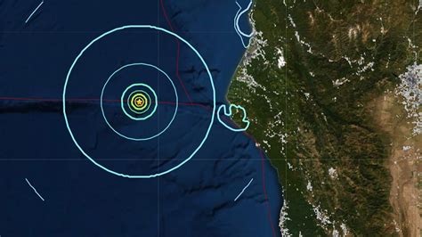 Magnitude 5 8 Earthquake Strikes Off Northern California Coast