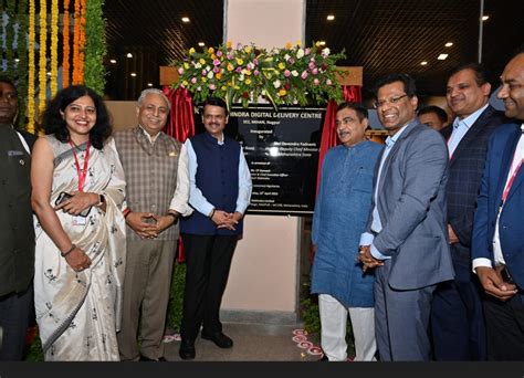 Nitin Gadkari And Devendra Fadnavis Visit Tech Mahindras New Digital