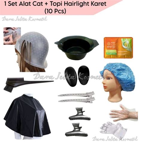 Jual DARA Set Alat Cat Rambut Topi Highlight Karet Magicap Paket