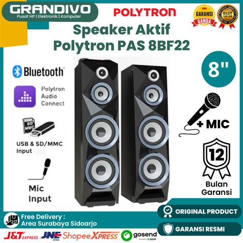 Jual Speaker Aktif Polytron Bluetooth Inch Pas Bf Garansi Resmi