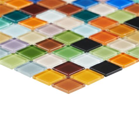 Ivy Hill Tile Contempo 1 X 1 Glass Grid Mosaic Wall Tile And Reviews