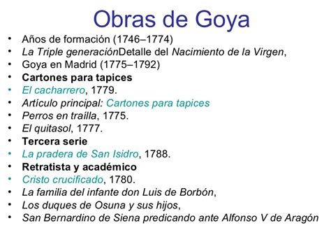 Baúl Del Arte La EvoluciÓn De Goya
