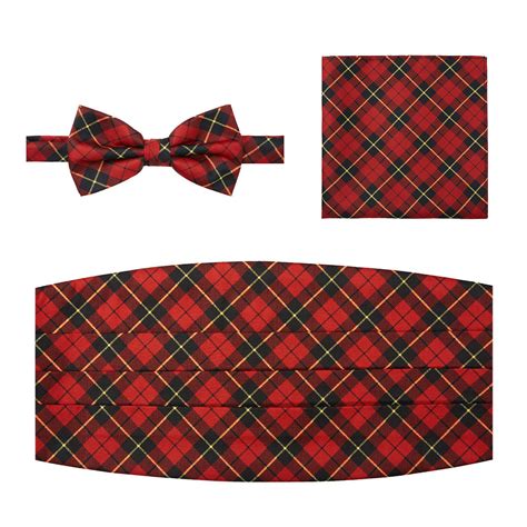 Jacob Alexander Royal Tartans Plaid Wallace Men S Cummerbund Pre Tied