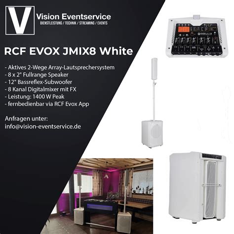 RCF Evox JMix 8 Vision Eventservice