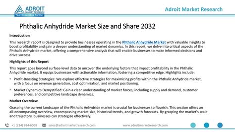 PPT Phthalic Anhydride Market Demand And Growth Rate Forecast 2024