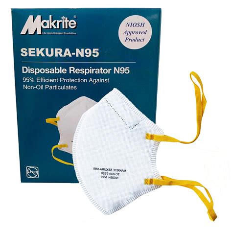 Makrite Sekura N95 Disposable Respirator Masks Box Of 40 Quality Mro