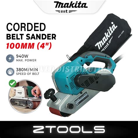 Makita 940W Belt Sander 100mm 4 Wood Sanding Machine Heavy Duty