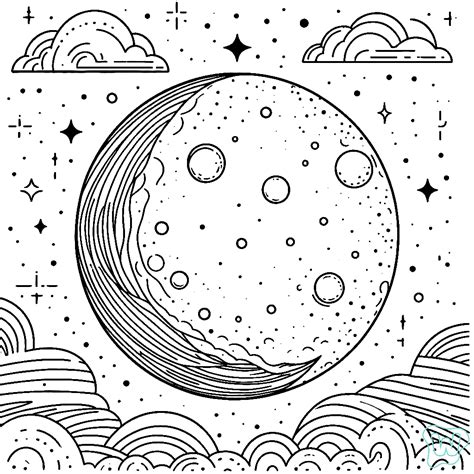 38 Moon Coloring Pages Download And Print Pdf For Free
