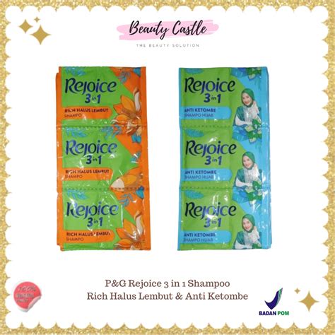 Jual P G Rejoice In Shampoo Hijab Shampoo Sachet Anti Ketombe