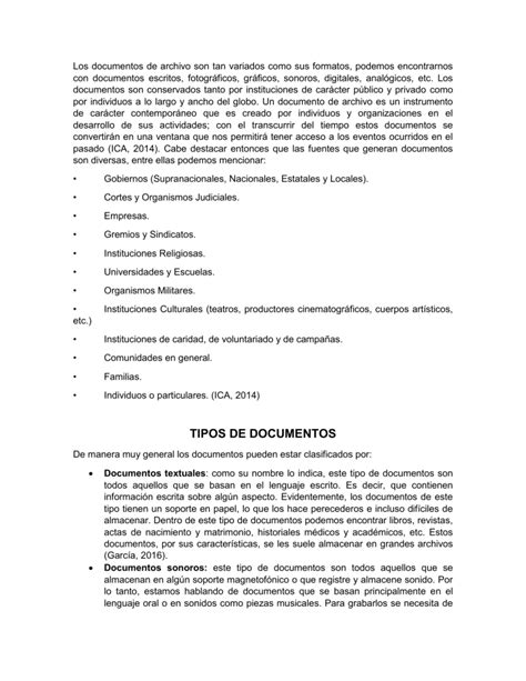 Tipos De Documentos