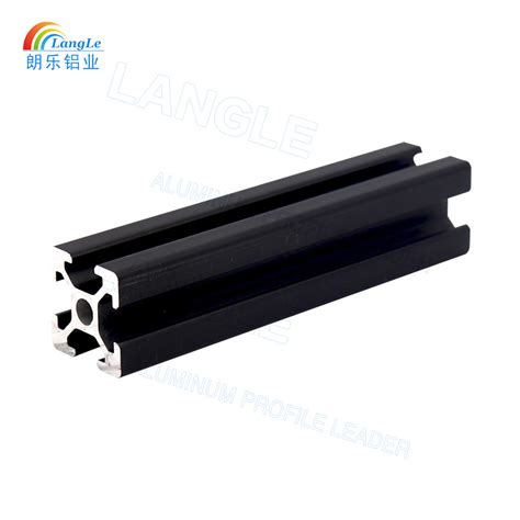 Black Anodized Aluminum Alloy V Slot Extrusion Grooves Aluminium