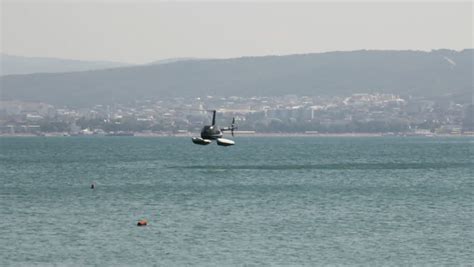 Water Landing Helicopter Stock Footage Video 1238347 Shutterstock