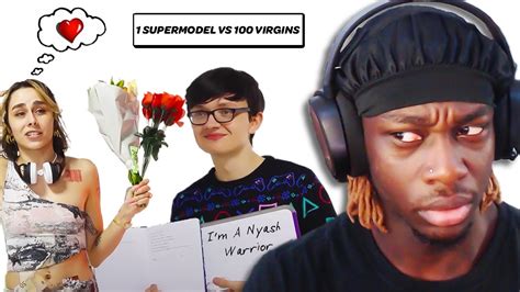 She Did The Unexpcted 1 Supermodel Vs 100 Virgins Reaction Youtube