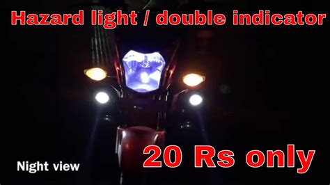 How To Install Hazard Lights Double Indicator For Any Bike And