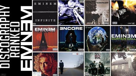 Eminem Discography Ranked Worst To Best 1996 2013 Youtube