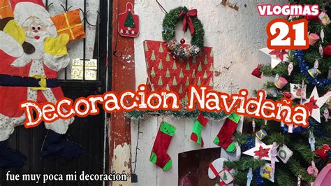 VLOGMAS MI Deocoracion Navideñapoca decoracion este año vlogmas21